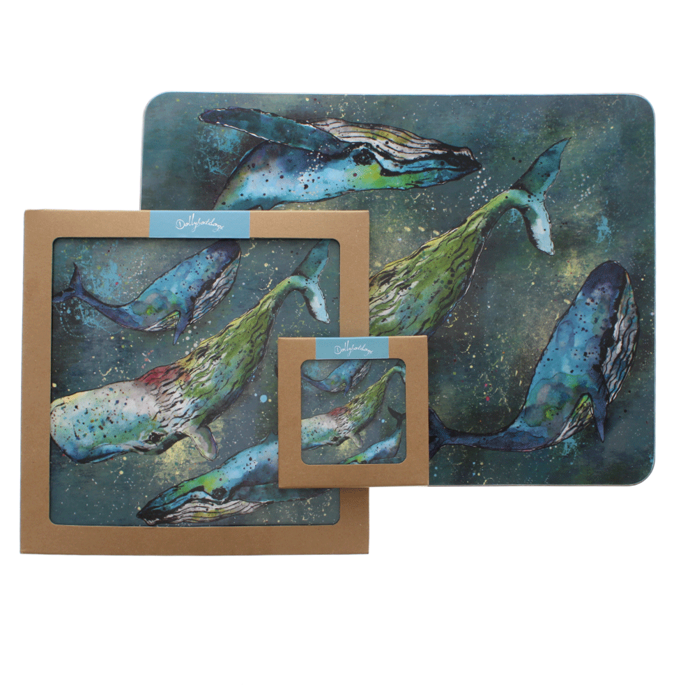 Whale Placemats, Set of 4