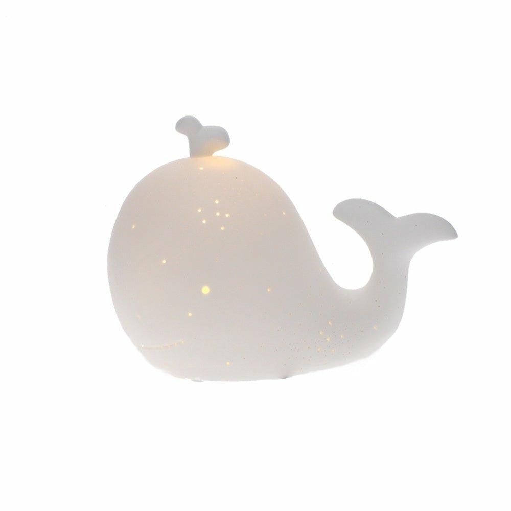 Whale Porcelain Childs Lamp