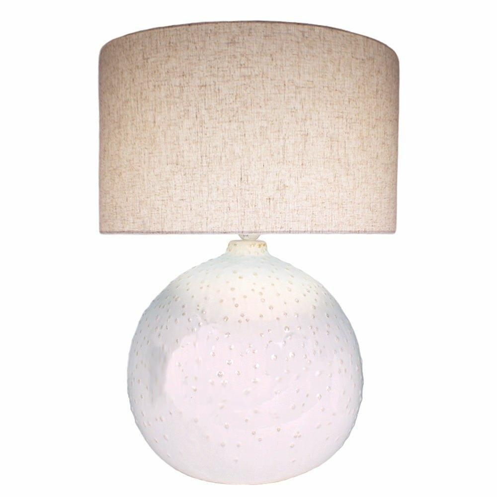 White Ball Table Lamp