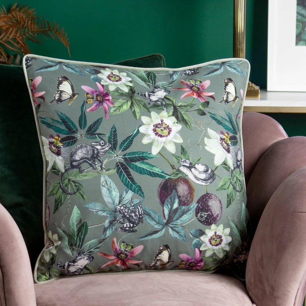 Wild Passion Creatures Cushion, Sage