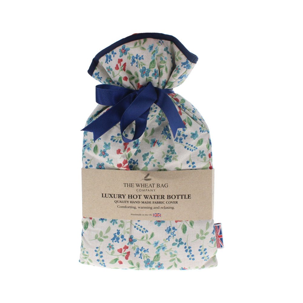 Wildflower Blue Hot Water Bottle