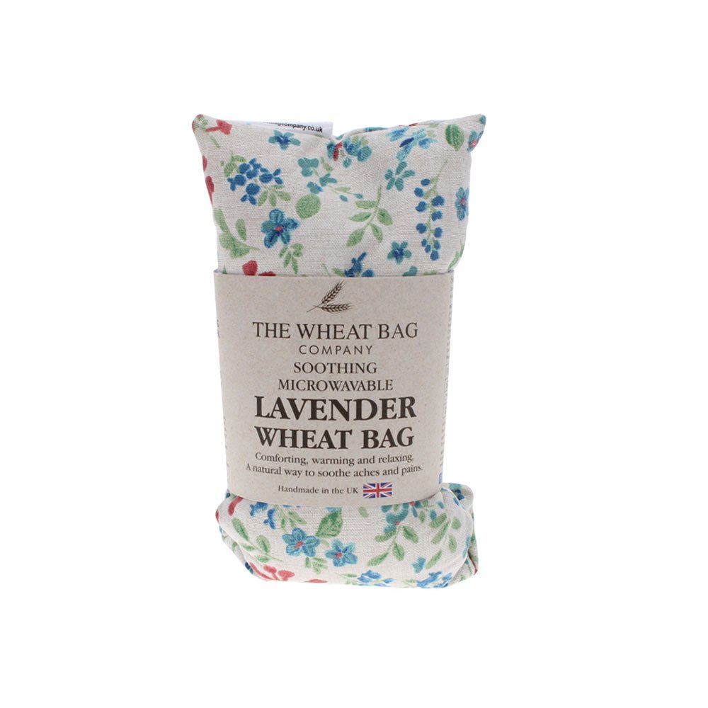 Wildflowers Blue Cotton Wheat Bag, Lavender Scented - Angela Reed -