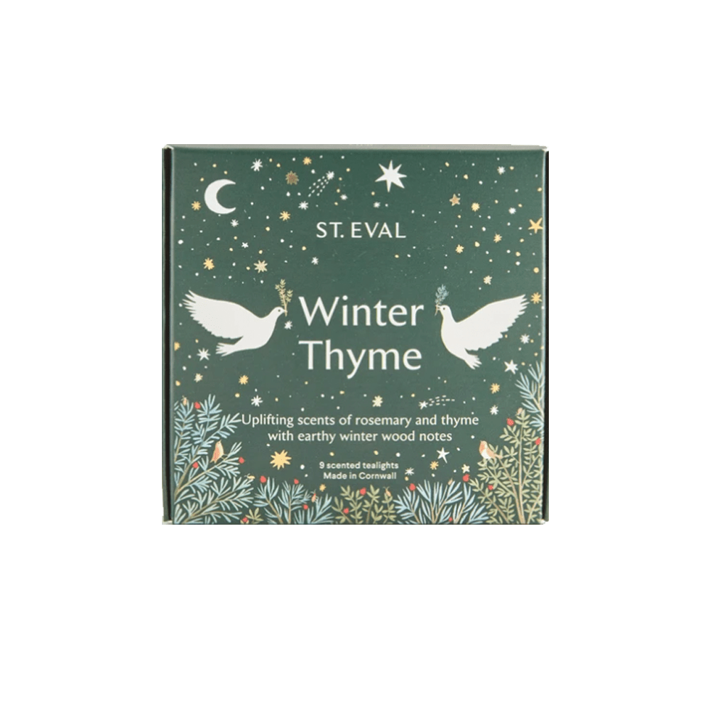 Winter Thyme Tealights, Pack of 9