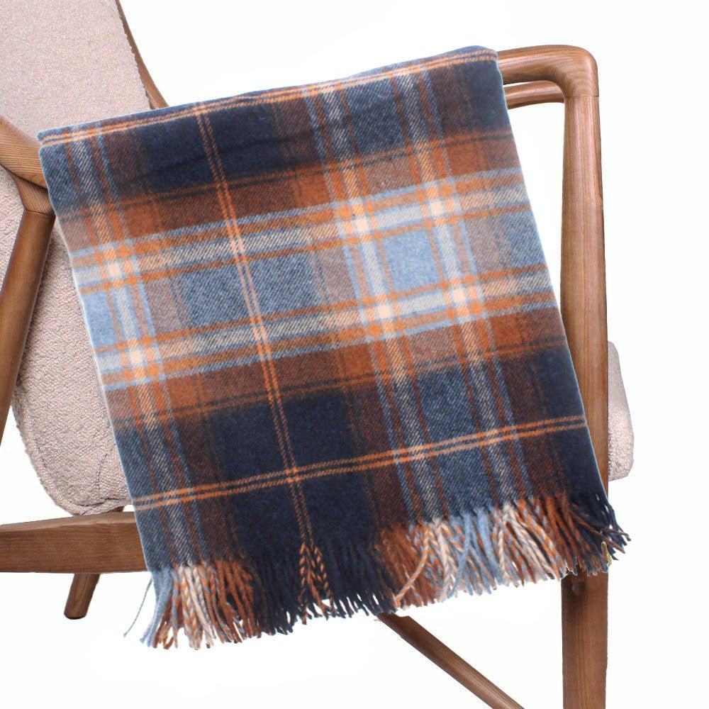 Winterton Throw by Bronte in Navy