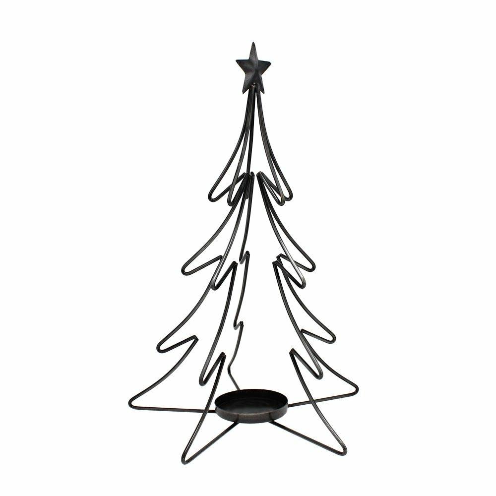 Wire 3D Christmas Tree Candle holder
