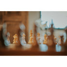 Wooden Chess Set, 16” x 16”