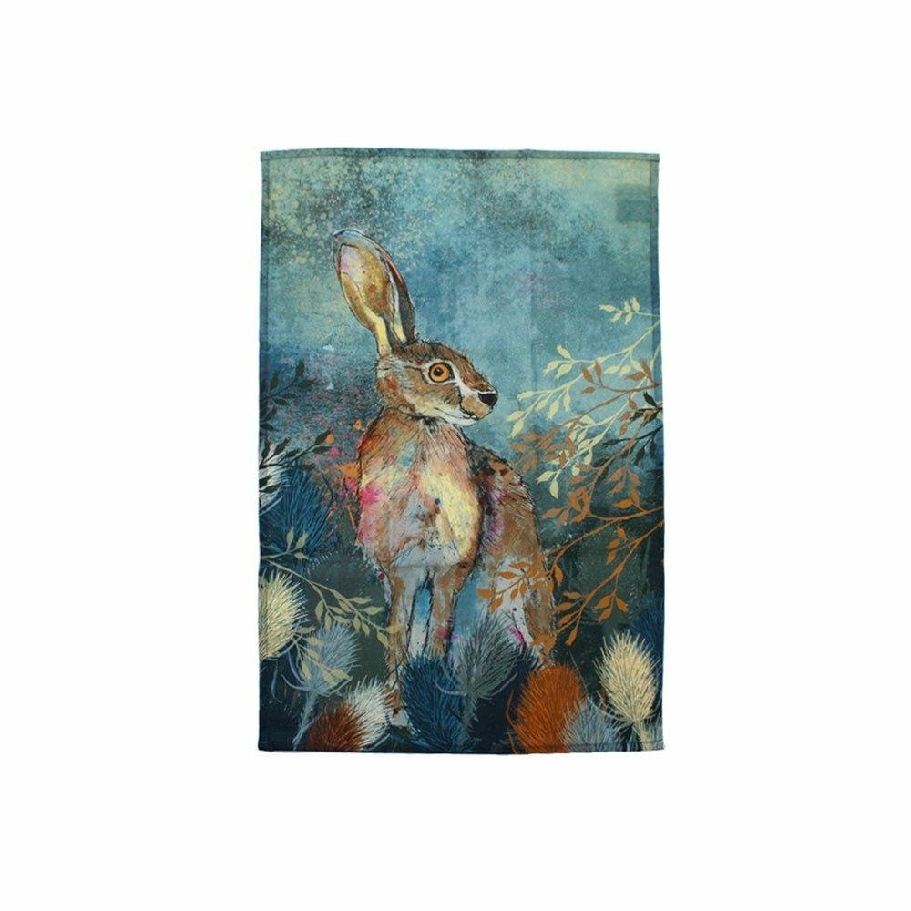 Woodland Hare Tea Towel