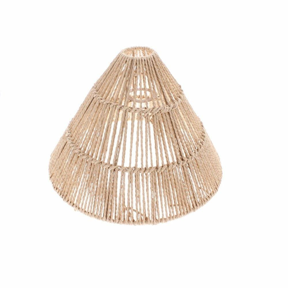 Woven Paper Cone Lamp Shade
