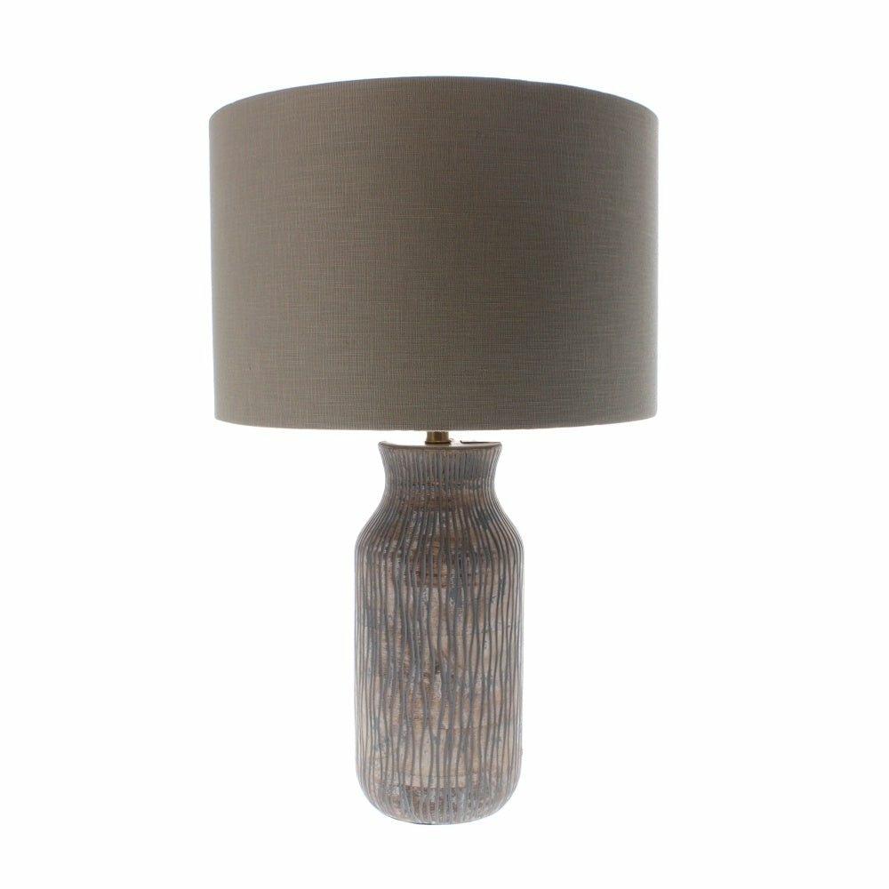 Gray on sale wood lamp