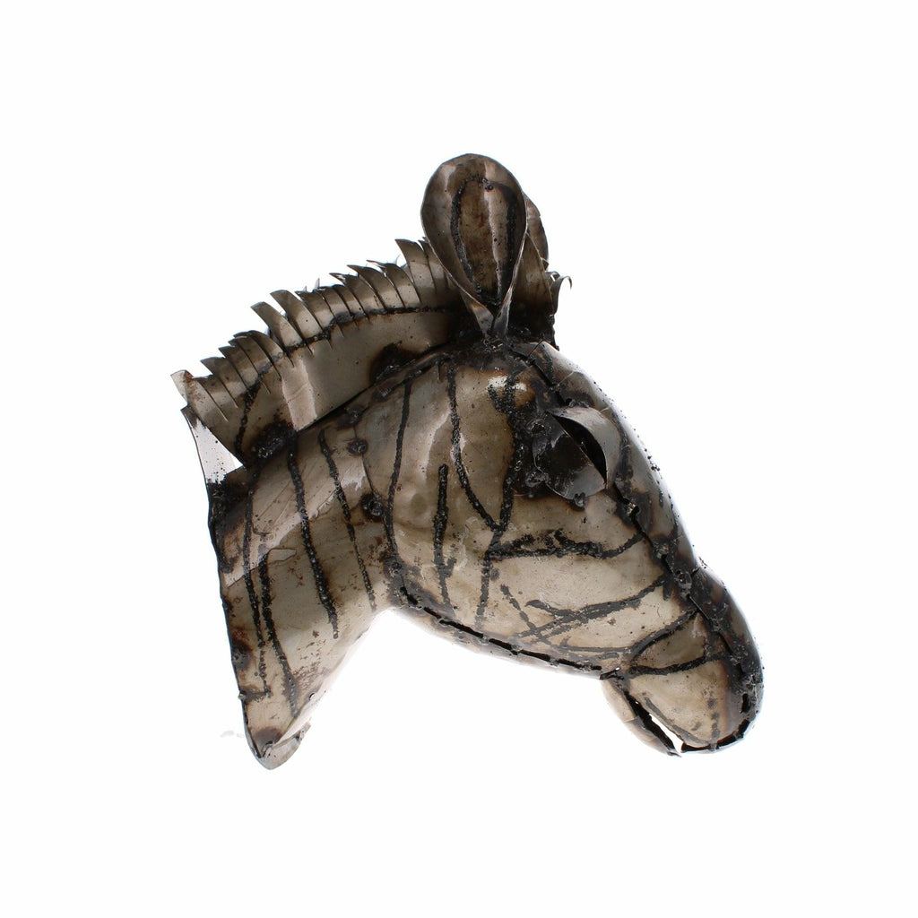 Zebra Head Sculpture